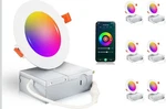 6 Pack Cloudy Bay 4inch Smart Wifi Led Recessed Lights Rgbcw Color Changing New. Fixed Price $69.00.