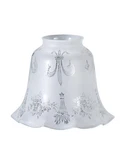 B&p Lamp 2 1/4" Fit, Fleur-de-lis Shade, Matches. Fixed Price $58.50.