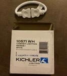 Kichler 10571wh White Under Cabinet Accessories 9" Interconnect Cable. Fixed Price $14.89.