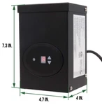 Gkoled Outdoor 120v Ac To 12v 120w Low Voltage Transformer W/photocell &timer. Fixed Price $53.99.