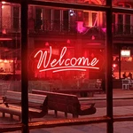 Welcome Neon Sign For Business Indoor Led Light Up Bright - Dimmable Usb. Fixed Price $71.48.