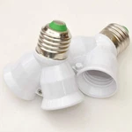2-e27 To Dual E27 Adapter Led Light Socket Converter Bulb Base Splitterholder. Fixed Price $16.78.