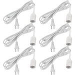 6 Pack Light Bulb Socket With Cord - 16ft Plug In E26/e27 Pendant L. Fixed Price $57.99.