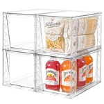 Clemate 4pack Stackable Kitchen Storage Organizer Pantry Organizers And Clear. Fixed Price $52.60.