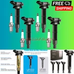 Set Of 4 Ignition Coil Pack Uf333 & Iridium Spark Plugs 7092 Bkr6egp Toyota. Fixed Price $82.99.