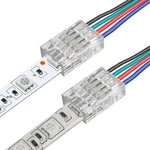 Rgbzone 25pcs 4 Pin 10mm Led Connectors Gapless Solderless Strip To Wire .... Fixed Price $23.23.