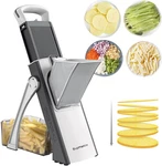 Supmakin Upgrade Safe Mandoline Slicer, Multi Vegetable Chopper, Potato. Fixed Price $55.19.