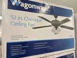 Hampton Bay Ceiling Fan Malone 4 Lights Led Oil Rubbed Bronze Light Indoor(2554). Fixed Price $120.00.