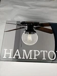 Hampton Bay 1-light Led Ceiling Fan Light Kit Glass, Bronze Finish, 1007 443 529. Fixed Price $29.96.