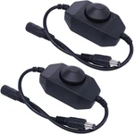 2pcs Abi Inline Mini Dial Switch Led Dimmer Dc Jack 12-24v Pwm For Led.... Fixed Price $18.42.