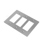 Buster + Punch Npl-023066 Wall Plates Triple Rocker Switch Outlet - Silver. Fixed Price $99.00.