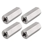 Pack Of 4 M8 X 1.25-pitch 40 Mm Length Metric Hex Coupling Nut 304 Stainless .... Fixed Price $17.09.