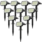 Welalo Solar Spot Lights Outdoor, 10 Pack/52 Led/3 Modes Landscape Sp.... Fixed Price $136.68.