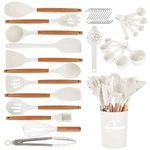 Kitchen Utensils Set - 34 Pcs Non-stick Silicone Cooking Spatula.... Fixed Price $28.45.