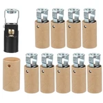 Patikil E12 Led Light Bulb Socket, 10pcs Candelabra Base Socket Black. Fixed Price $22.81.