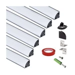 Premium 6-pack 16inch V Shape Led Strip Black Channel For Corner With Anti Uv.... Fixed Price $24.75.