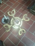 Vintage Smc Kb36? . 36" Ceiling Fan Brown Gold/white Scroll Blades Retro 1980s. Fixed Price $46.95.