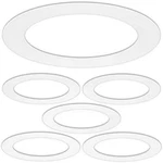 Harrrrd 5 Pack Whitegoof Trim Ring For 6 Inch Recessed Can Lighting Down Light,. Fixed Price $16.19.
