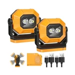 Led Rechargeable Work Light, 2pack 1500lm Portable Cob Magnetic Lig... Fast Ship. Fixed Price $49.39.