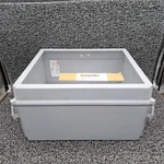 Hoffman A16148chqrfgw Enclosure 16"x14"x8" W/ Cooper Aw1614p Panel. Fixed Price $175.00.