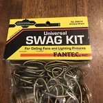 Vtg Fantec Inc Universal Swag Kit For Ceiling Fan Lighting Fixtures Bright Brass. Fixed Price $24.00.