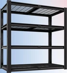Primezone 40" W Heavy Duty Garage Shelving 2200 Lbs 4 Tier Storage Shelves Adjus. Fixed Price $101.18.
