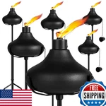 Fan-torches 24.5 Oz Outdoor Metal Torch Set Of 6 For Home Garden Decor. Fixed Price $98.37.