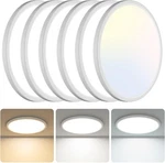 Libtit 62633007-01 White 13" Led Flush Mount Ceiling Light For Rooms Pack Of 6. Fixed Price $44.89.