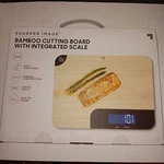 Bamboo Cutting Board With Scale. By Sharper Image. New In Box.. Fixed Price $18.99.