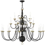 Livex Lighting 5015-04 Williamsburg Chandelier Black. Fixed Price $1499.96.