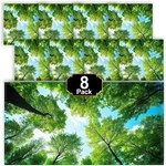 Aheroi Light Covers, 8 Pcs 4 X 2 Ft Fluorescent Pack, Forest Style 8pcs. Fixed Price $42.99.