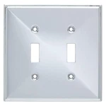 (5 Pack) Franklin Brass - Beverly Double Toggle Switch Wall Plate Polished Chr. Fixed Price $55.89.
