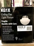 Casablanca Ceiling Fan Light Fixture Bright Brass Finish Kg1x-2. Fixed Price $59.99.