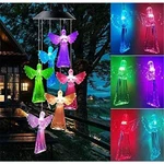 Color-changing Led Solar Powered Angel Wind Chime Lights Yard Garden Decor Us. Fixed Price $9.39.