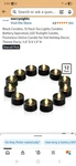 Merrynights Led Flameless Battery Tea Light Tealight Candles Black 12 Pack 1.4". Fixed Price $6.13.