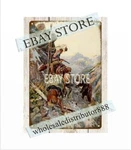 1910 Hunter Bear Horse Mountain Charles Russell Art Equestrian Metal Tin Sign. Fixed Price $19.49.