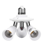 Electop E26 E27 Adjustable Socket Splitter,3 In 1 White Bulb. Fixed Price $22.49.