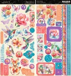 Graphic 45 "flight Of Fancy" Sticker Set 2 Sheets Birds Butterflies, Scrapjack's. Fixed Price $7.99.