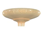 B&p Lamp 16" Torchiere, Raised Victorian Wreath, Nu-gold. Fixed Price $301.72.