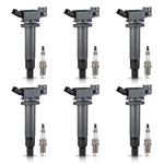 Ena Pack Of 6 Uf267 Ignition Black Coils (uf267) + Spark Plugs,. Fixed Price $127.97.