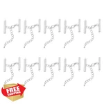 Uxcell 10set Slider Clasps Lobster Extension Chain 25mm Cord Ends. Fixed Price $20.00.