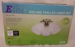 Elite Ceiling Fan Kit Led 3 Light -brushed Nickel Finish - Frosted Glass. Fixed Price $9.97.