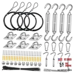 Nereus Sun Shade Sail Hardware Kit With 12ft Vinyl Coated 304 Stainless Steel. Fixed Price $49.20.