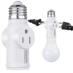 Feekoon 1 Pc Light Socket To Plug Adapter, E26 Lamp Sockets Converter White. Fixed Price $19.99.