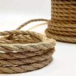 16.4ft Twisted Cloth Covered Wire, Vintage Style Braided Cord, Antique Lamps 5m. Fixed Price $14.30.