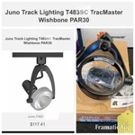 Juno Lighting T483 Bl Trac Master Spotlight For Track Fixture All Black. Fixed Price $74.74.