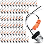 50 Pcs E26 Socket Adapter, Medium Base Male Screw In Light Pigtail For.... Fixed Price $91.27.