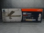 Hampton Bay Zandra 52" White Integrated Led Indoor Brushed Nickel Ceiling Fan. Fixed Price $131.99.
