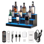 Led Lighted Liquor Bottle Display, 3 Tiers 24 Inch Commercial Illuminated Home B. Fixed Price $138.69.