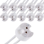 Led Mr16 Gu5.3 Socket, 10pcs Halogen Lamp Bulb Ceramic Connector Wire Adapter Mr. Fixed Price $14.74.